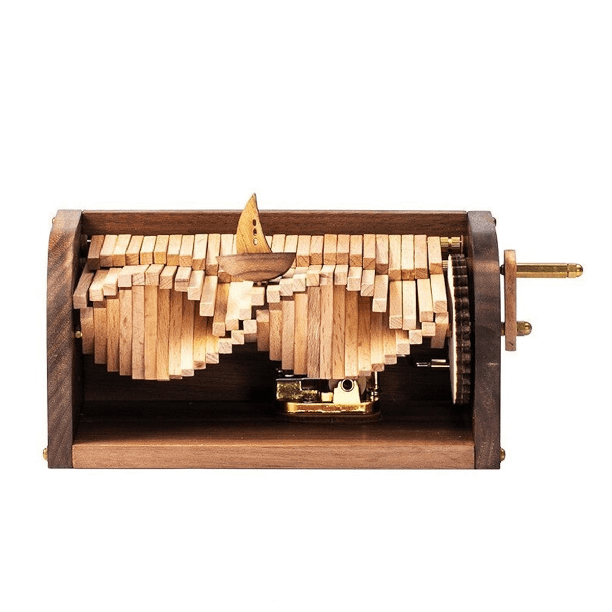 Wooden Sailing Boat Wave Music Box