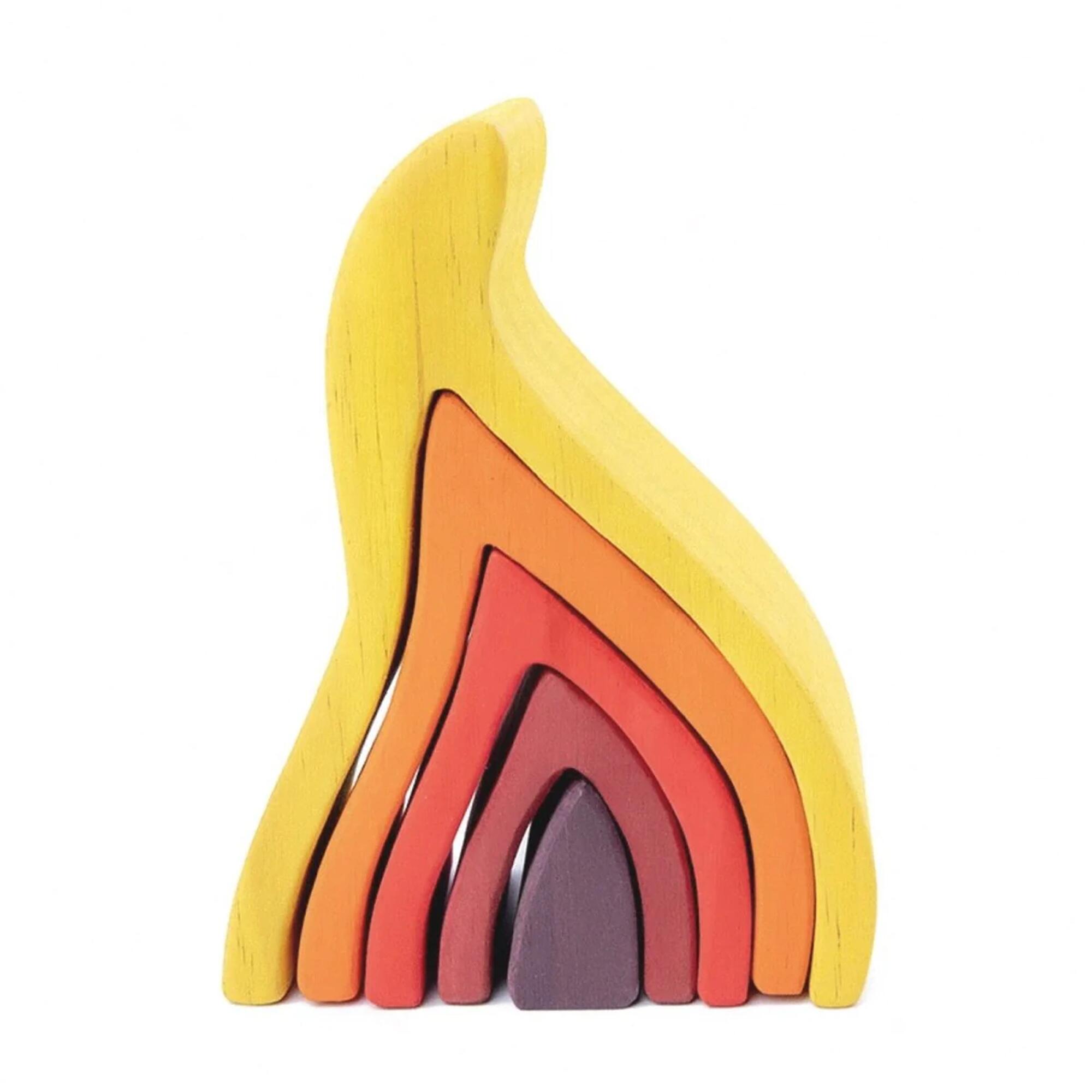 Fire Elements Wooden Stacker Toy
