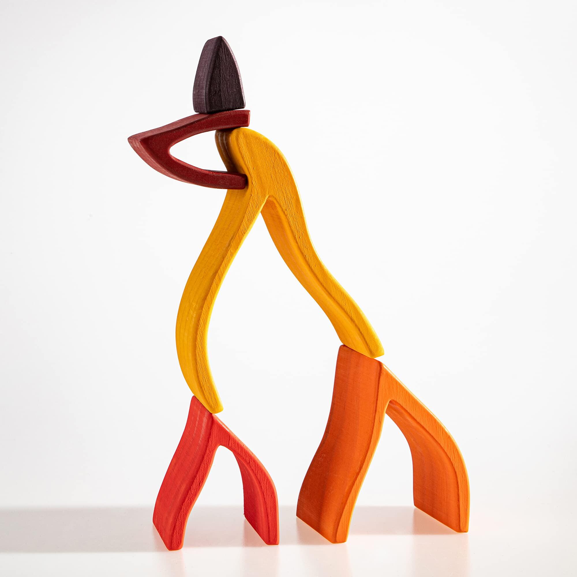 Fire Elements Wooden Stacker Toy