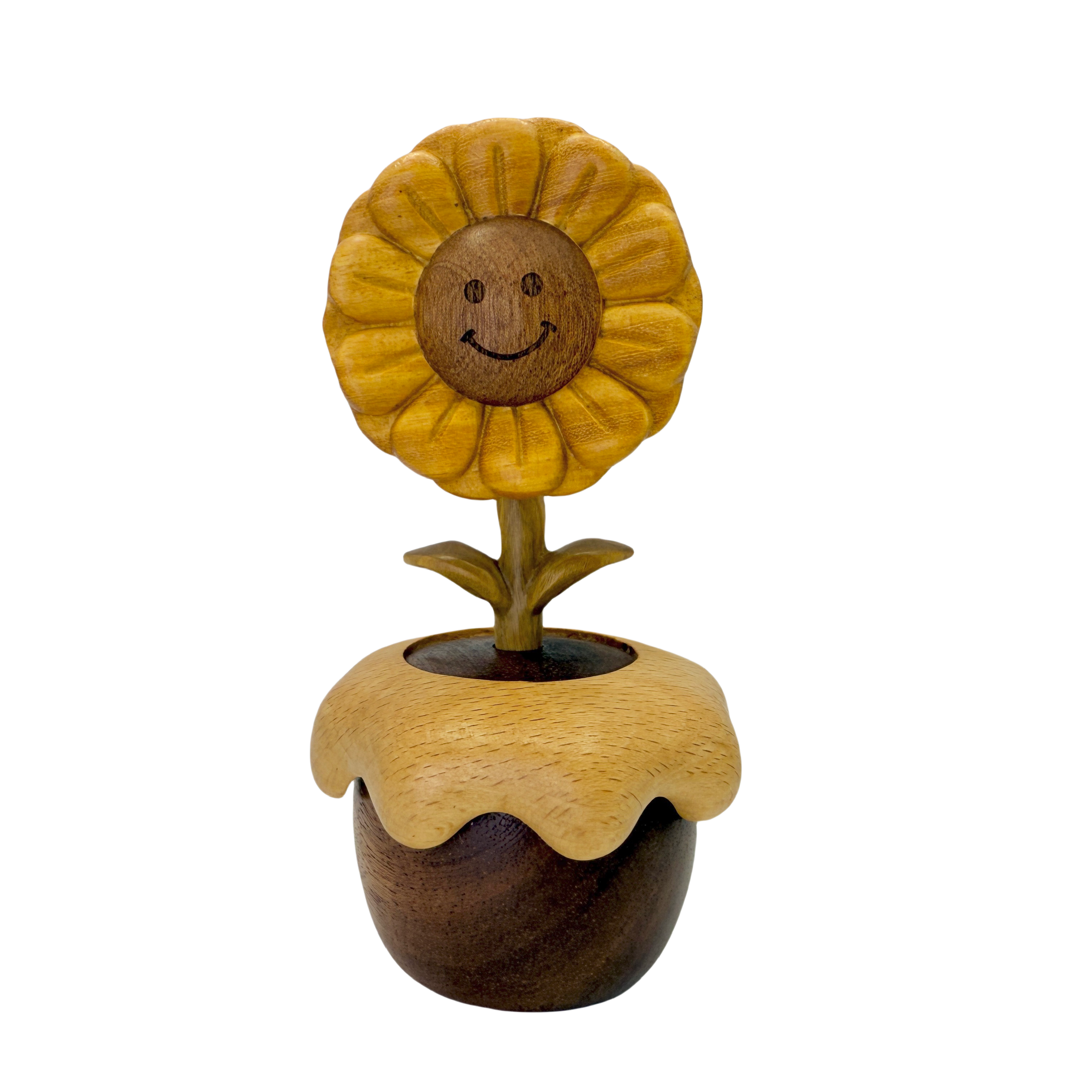 Smiling Sunflower Rotating Music Box (Melody Castle in the Sky)