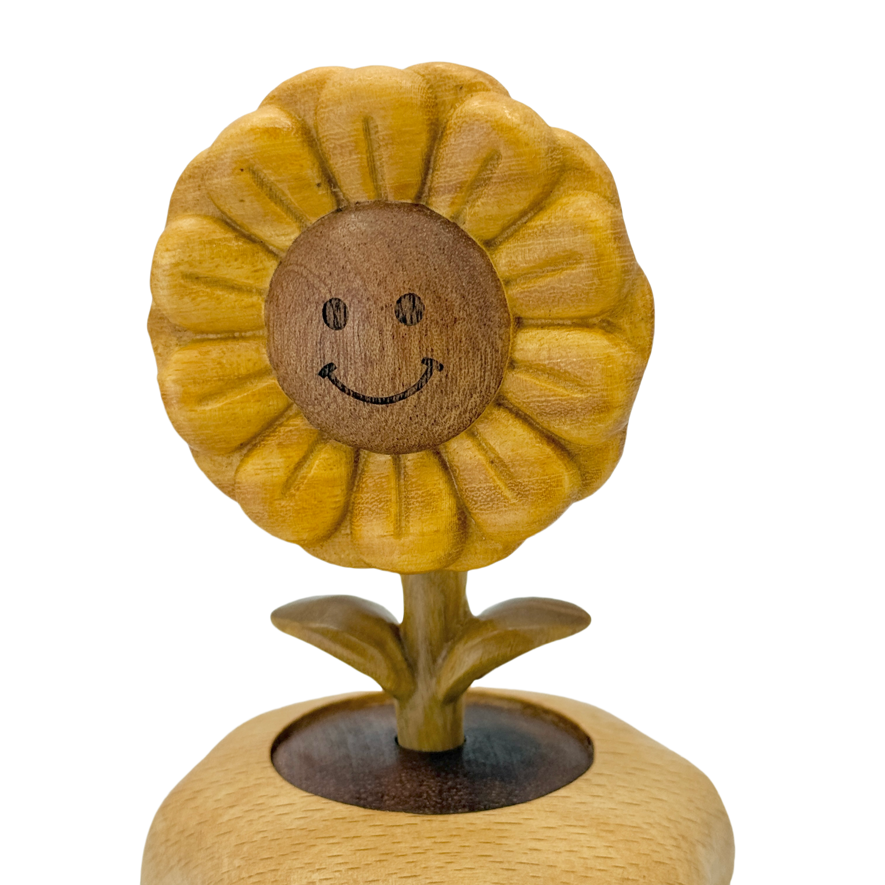 Smiling Sunflower Rotating Music Box (Melody Castle in the Sky)