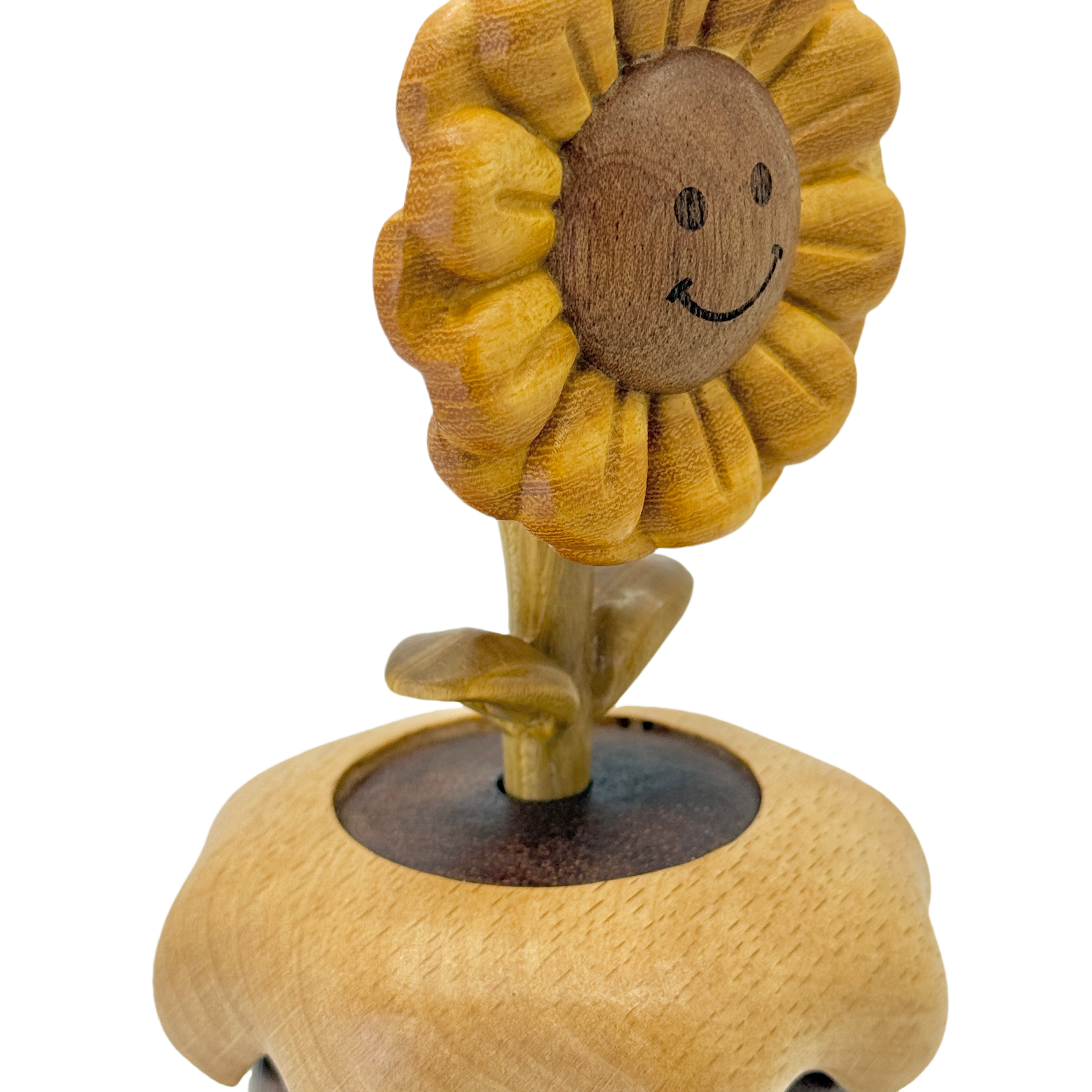 Smiling Sunflower Rotating Music Box (Melody Castle in the Sky)