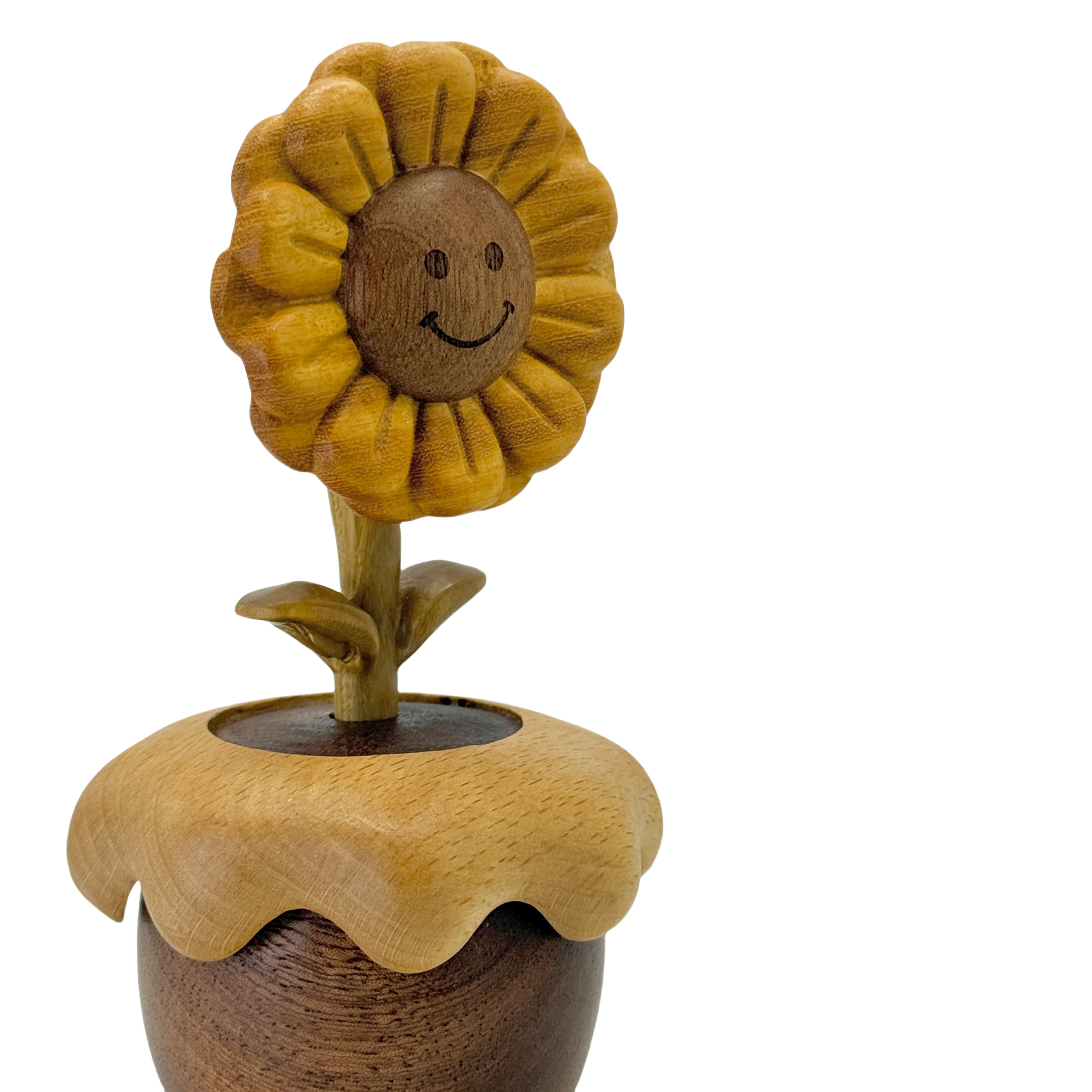 Smiling Sunflower Rotating Music Box (Melody Castle in the Sky)