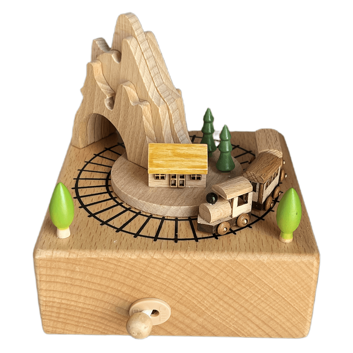 Mountain House with a Train in Motion (Melody Spirited Away)