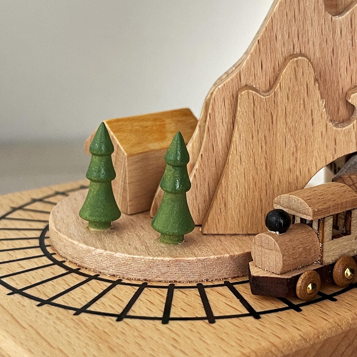 Mountain House with a Train in Motion (Melody Spirited Away)