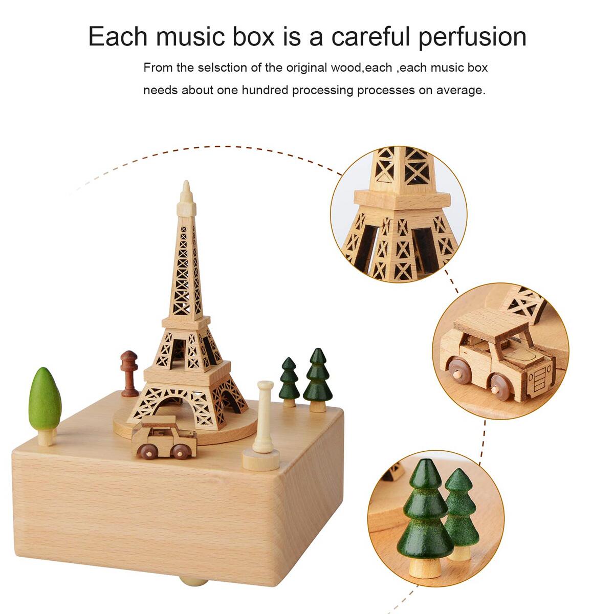 Paris Eiffel Tower Music Box (Melody: Meet)