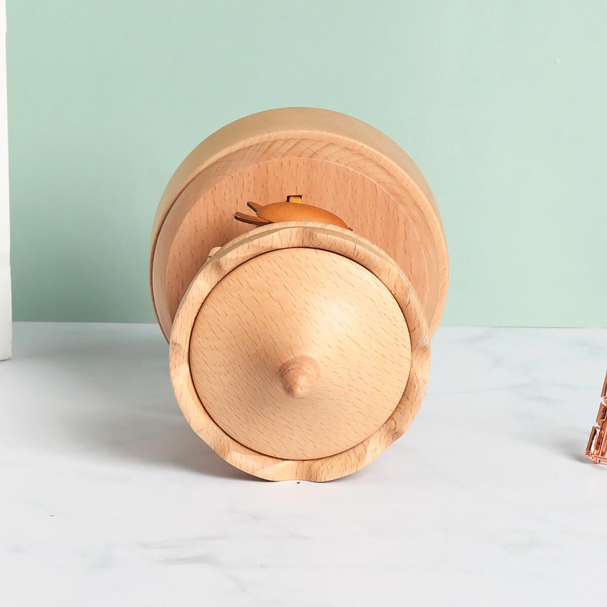 Wooden Carousel Music Box (Melody: Castle in the Sky)