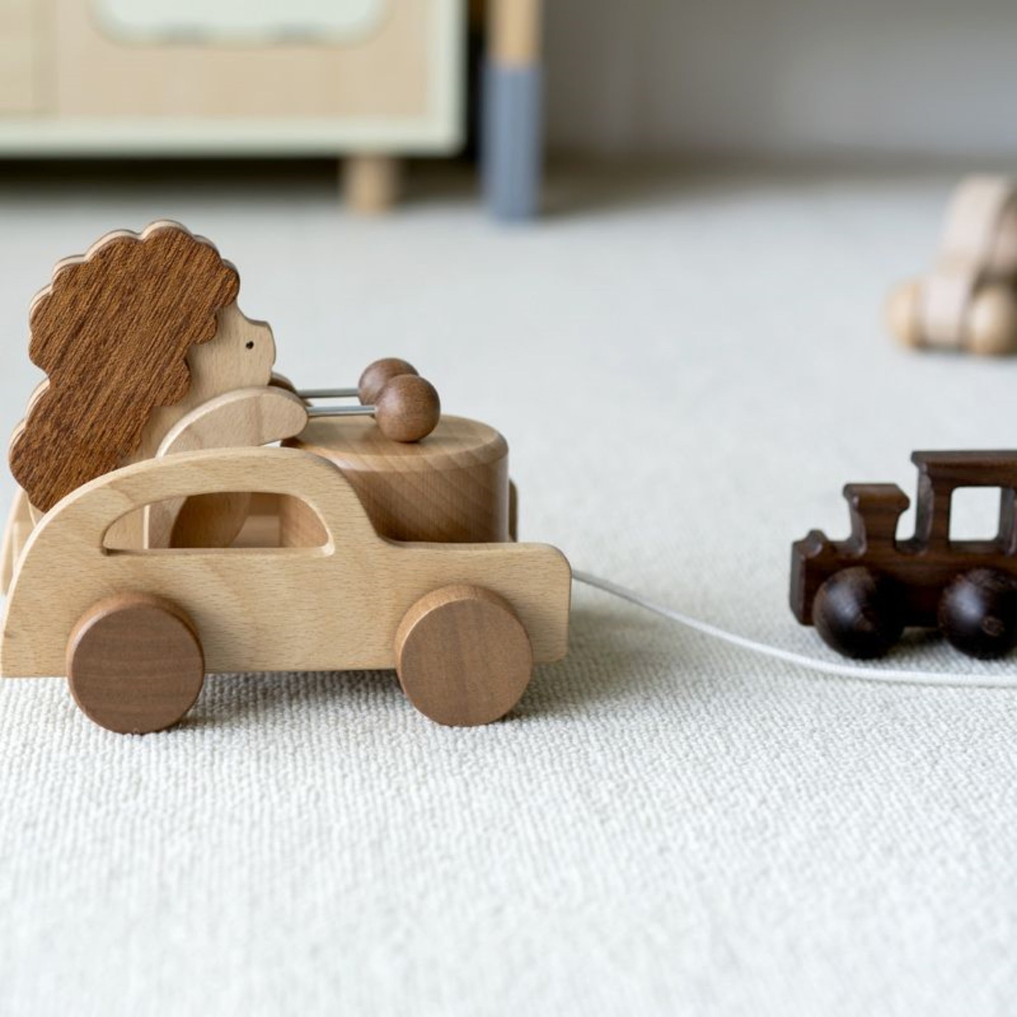Wooden Hedgehog Trailer