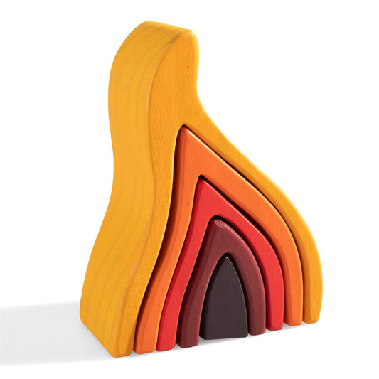 Fire Elements Wooden Stacker Toy