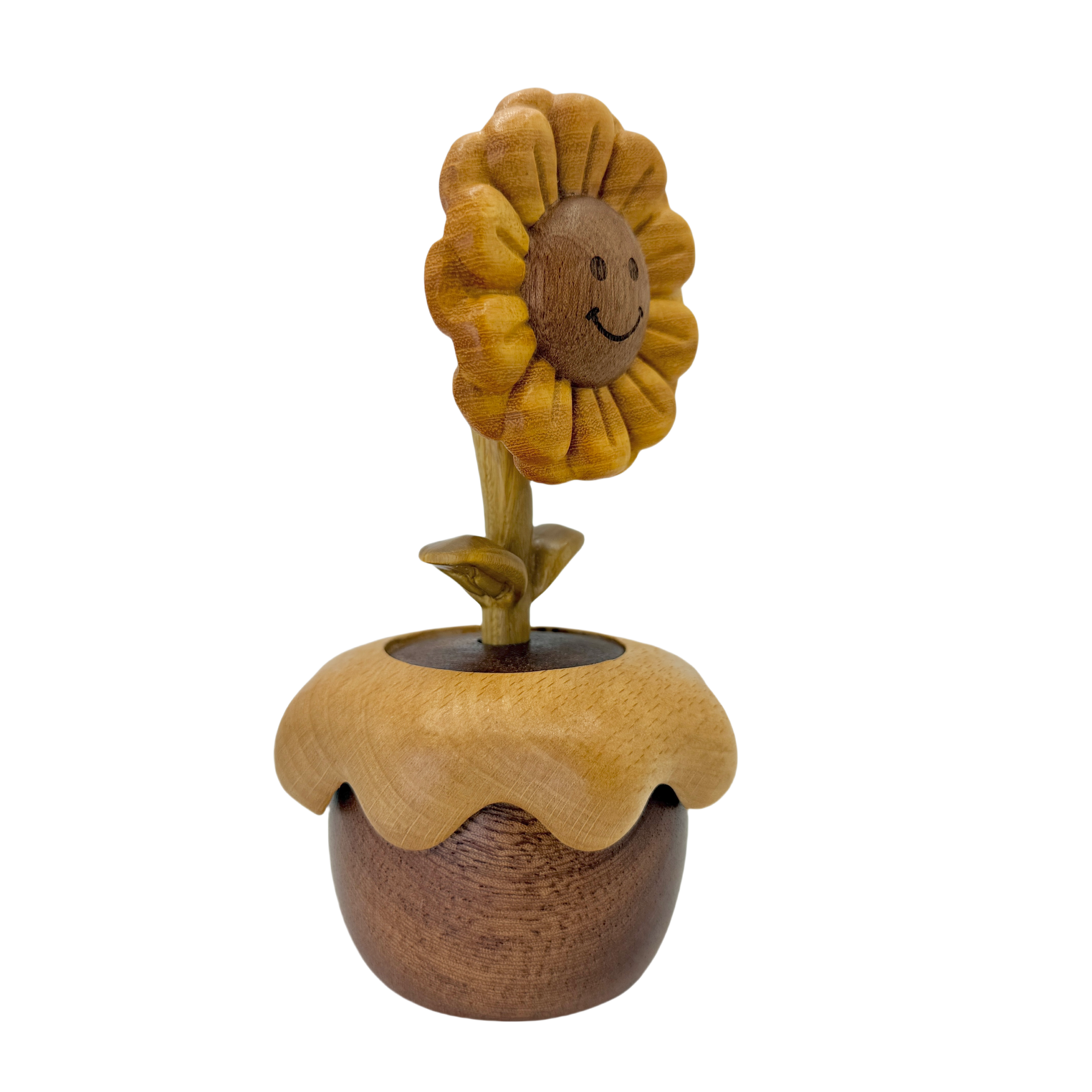 Smiling Sunflower Rotating Music Box (Melody Castle in the Sky)